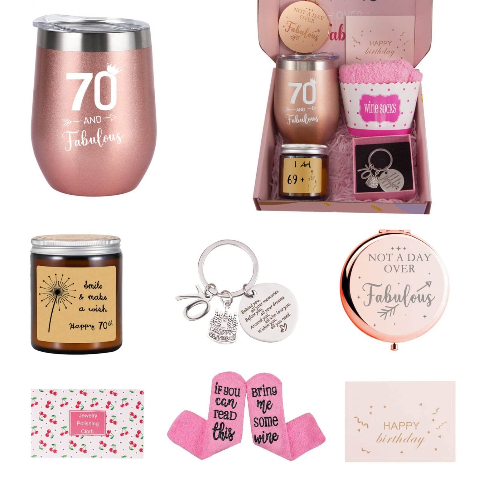 Ideas Regalos Unisex Llavero Cumpleaños 70 Años - Regalo Original Hombre Mujer - Acero Inoxidable - Grabado Divertido Llavero Acero Inoxidable Divertido